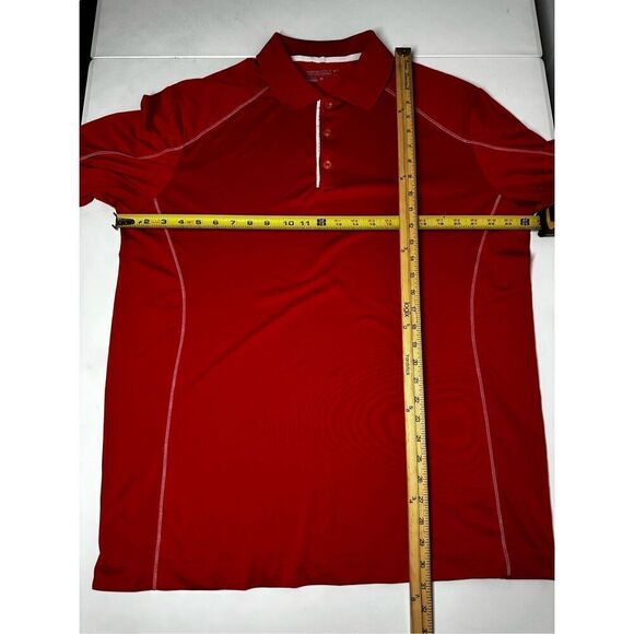 Nike Golf Tour Performance Collection Athletic Polo Dri Fit Shirt Size XL Red - Picture 4 of 9